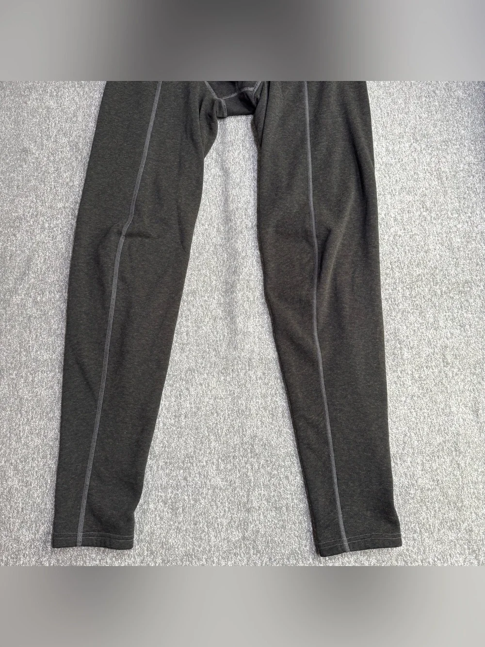 Carhartt Force Base Layer Pants Mens L Tall Black Wool Blend Thermal UH0173MT